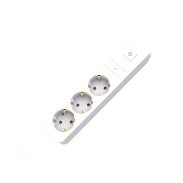 Трехсторонняя Германия Power Strip с защитой всплесков